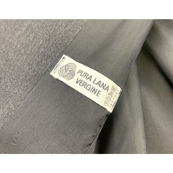 BOGO Carla Carini Wool Blazer Gray Beaded Buttons Collared Made Italy Womens 38 - Picture 11 of 14